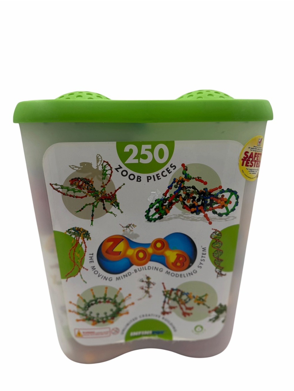 ZOOB BUILDING SET Infinitoy 250 Piece Set. There’s 231 pieces